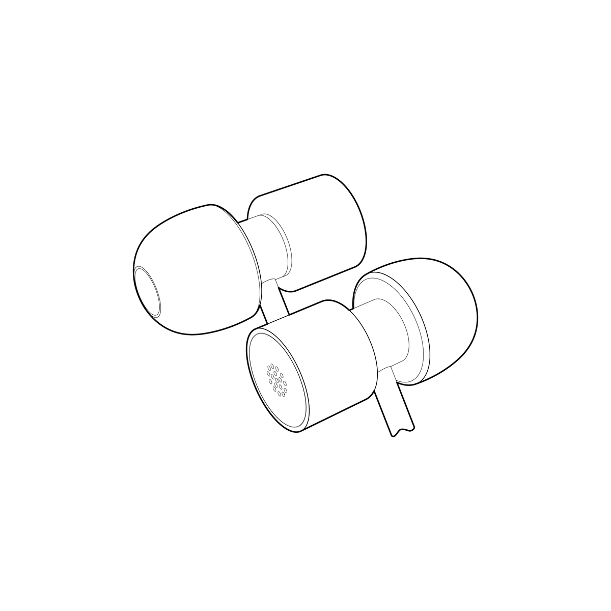 SO.1 In-Ear Microphone Omni Stereo Pair Drawing Primo EM272 Binaural Sonorous Objects