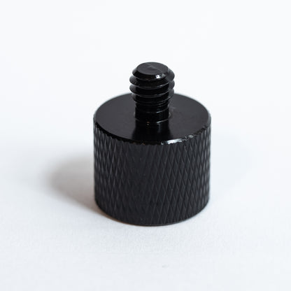 3/8" to 1/4" Thread Adaptor - Knurled