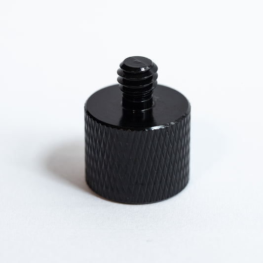 3/8" to 1/4" Thread Adaptor - Knurled